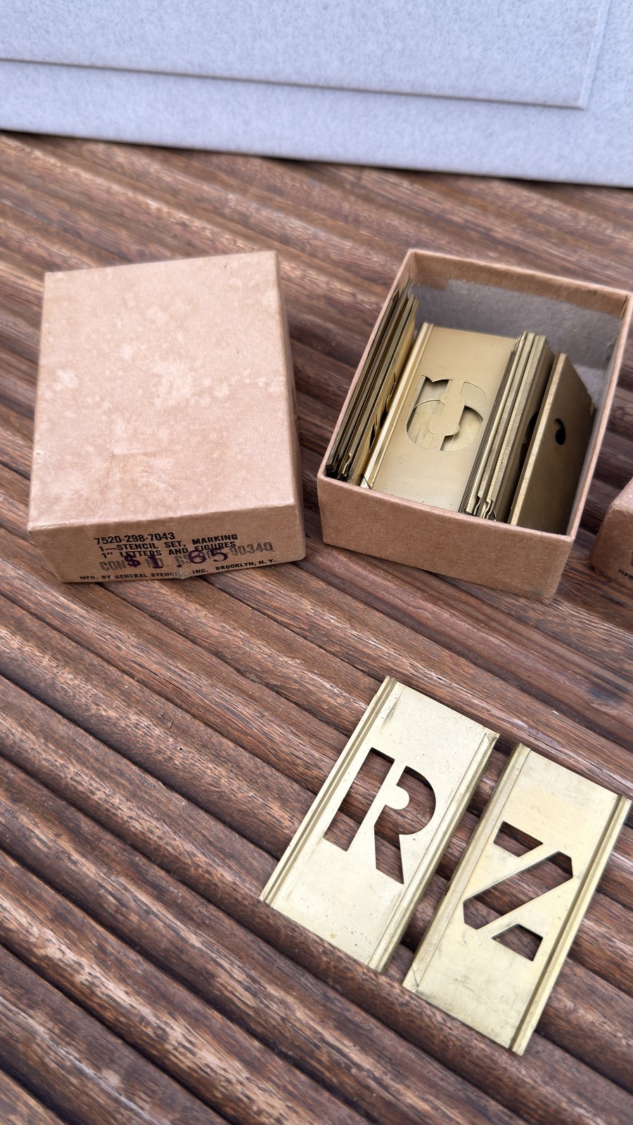1-Inch Brass Letter Stencil Sets (General Stencils, Brooklyn) photo 3
