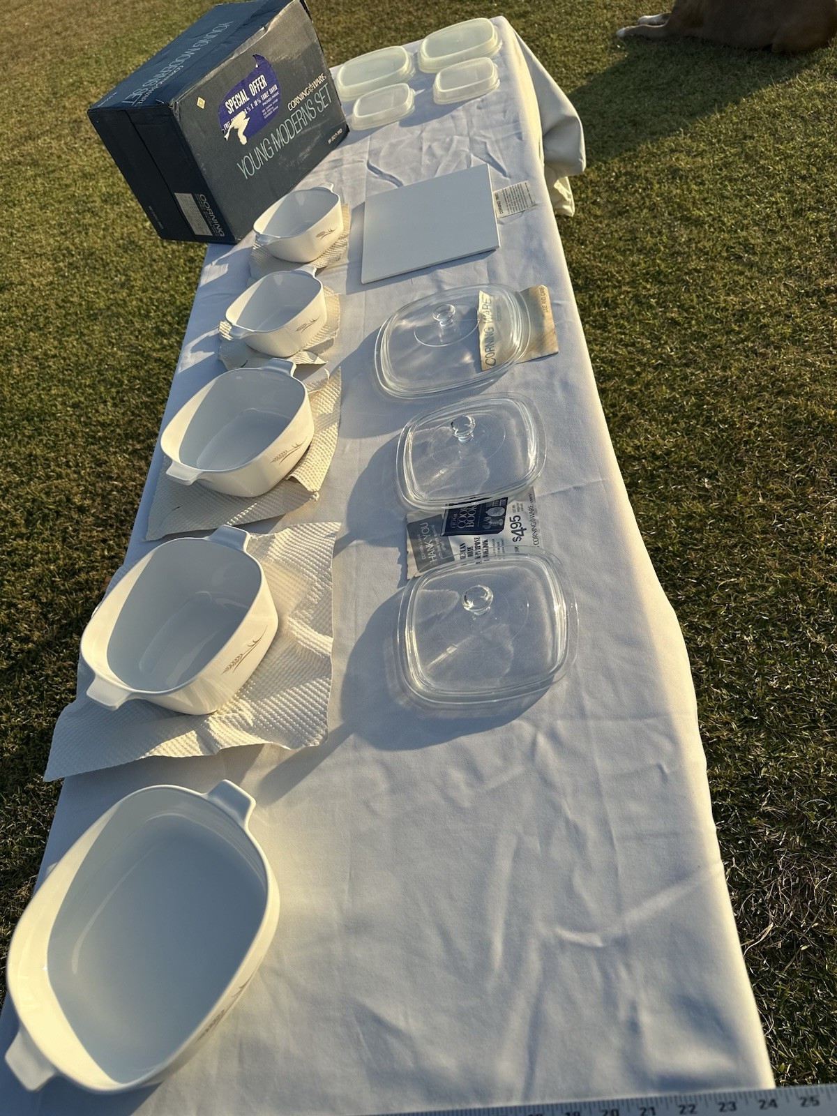CorningWare ‘Wheat’ 5-Piece Set · Boxed — photo 3