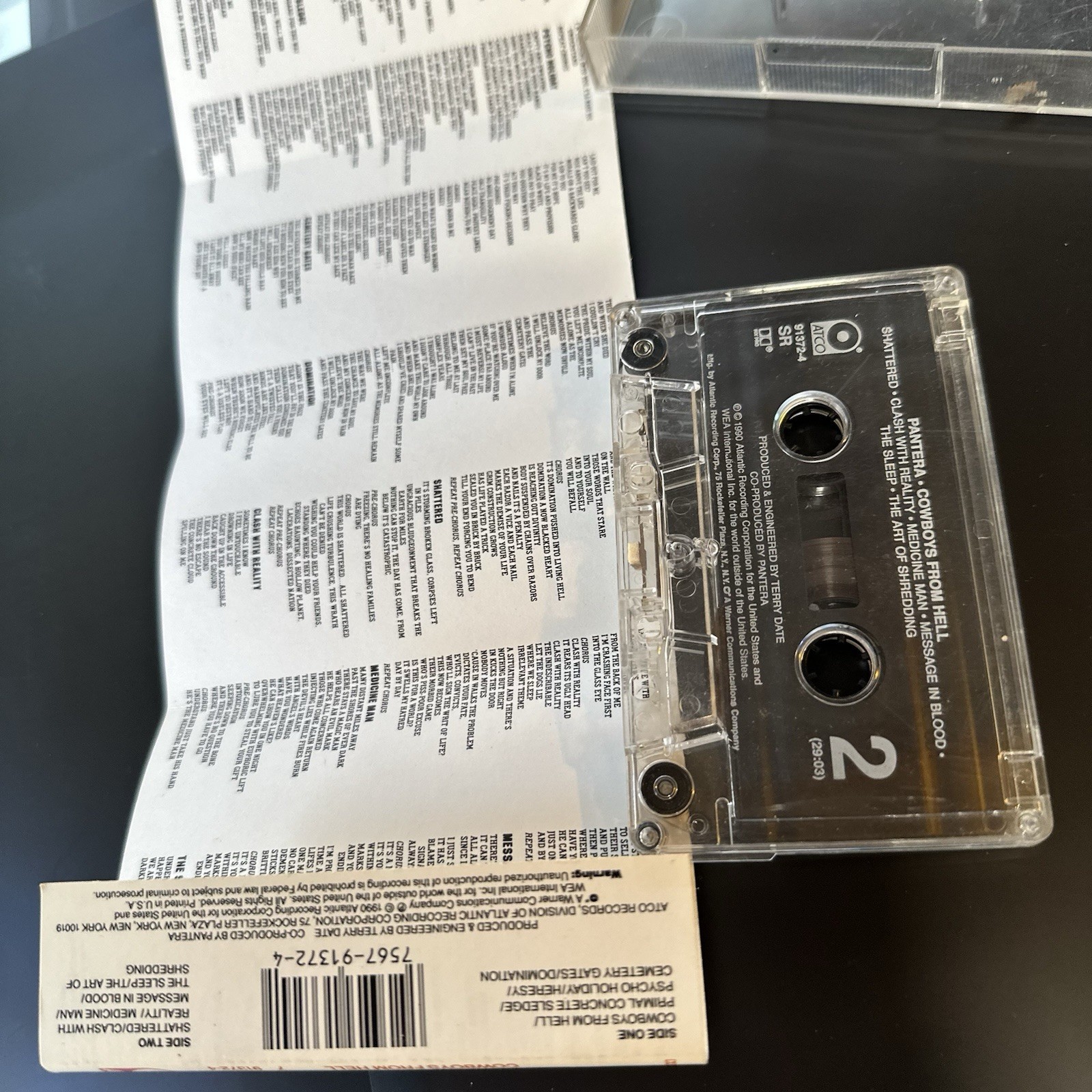 Pantera ‘Cowboys From Hell’ Promo Cassette, 1990 — Curios — Lott's & Found