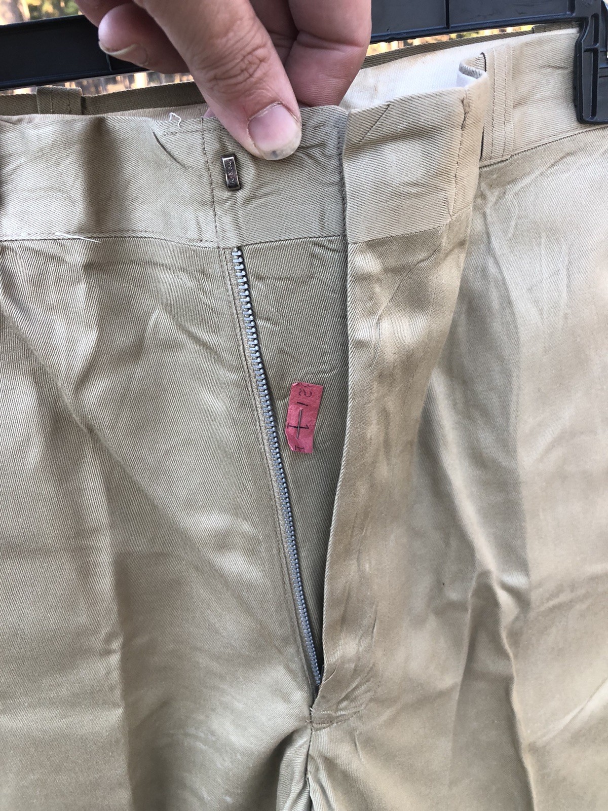 U.S. Army Khaki Chino Trousers, 1970s · 34×31 — photo 6