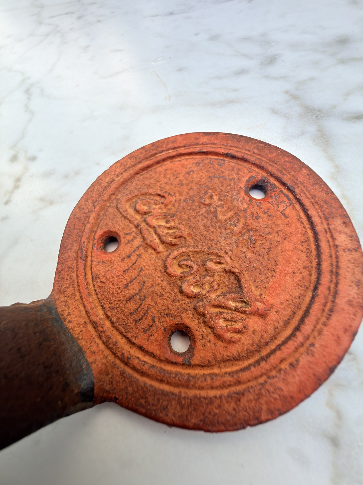 Vintage Coca-Cola cast-metal door push photo 8