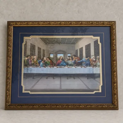 Large Framed Last Supper Print