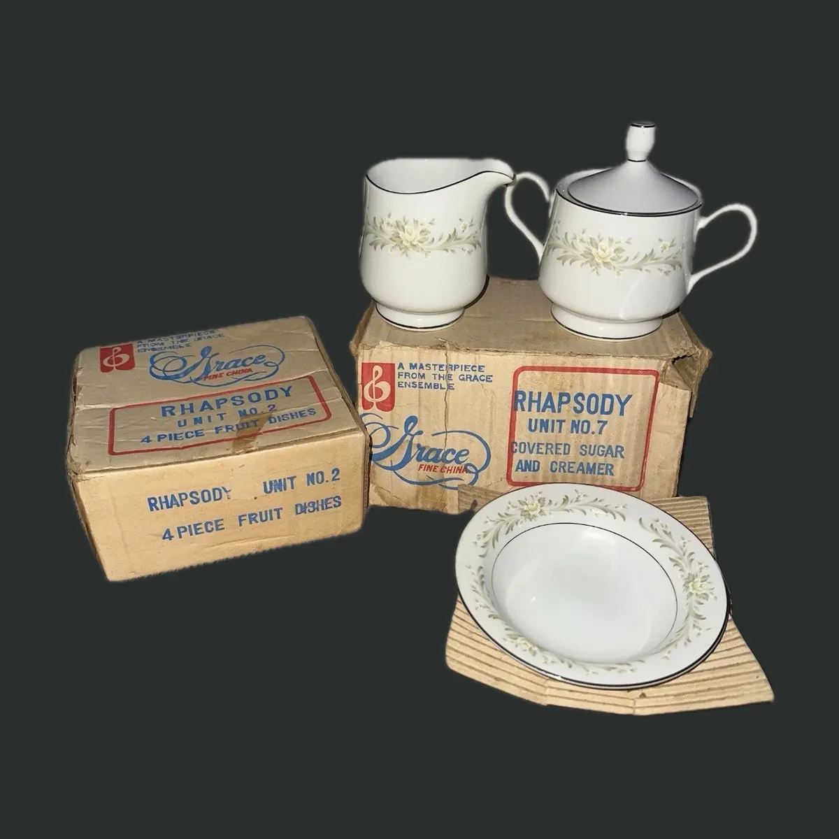 Grace Fine China “Rhapsody,” Boxed — cover photograph