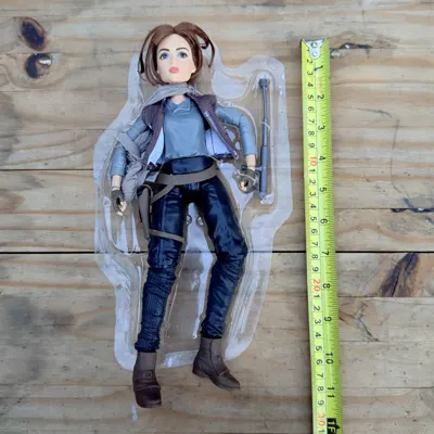 Lara Croft figure in clear tray with approximately 10 inch scale photo