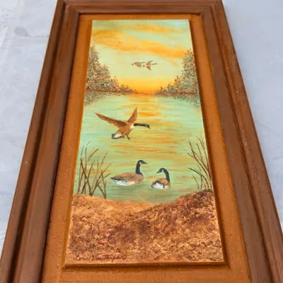 Facebook listing view 2 of the Canada geese oil painting