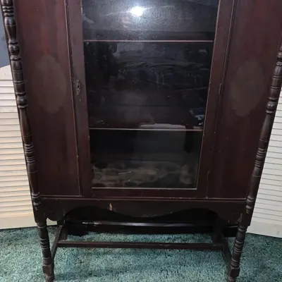Beautiful Wooden Antique China Cabinet · $280 — view 7