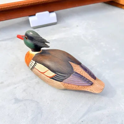 Facebook listing view 3 of Hand-Painted Wooden Duck Decoy