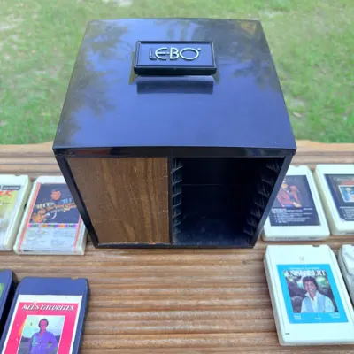 Vintage 8-Track Tape Collection with LEBO Rack · $120 — view 4
