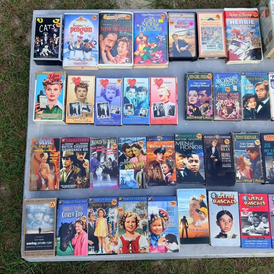 Vintage VHS Movie Collection · $75 OBO — Curios — Lott's & Found