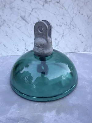 1974 Sediver Aqua Glass Suspension Insulator
