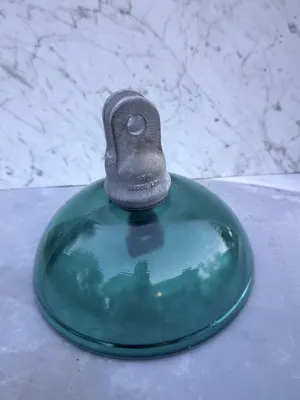 Sediver aqua glass suspension insulator — metal cap and glass