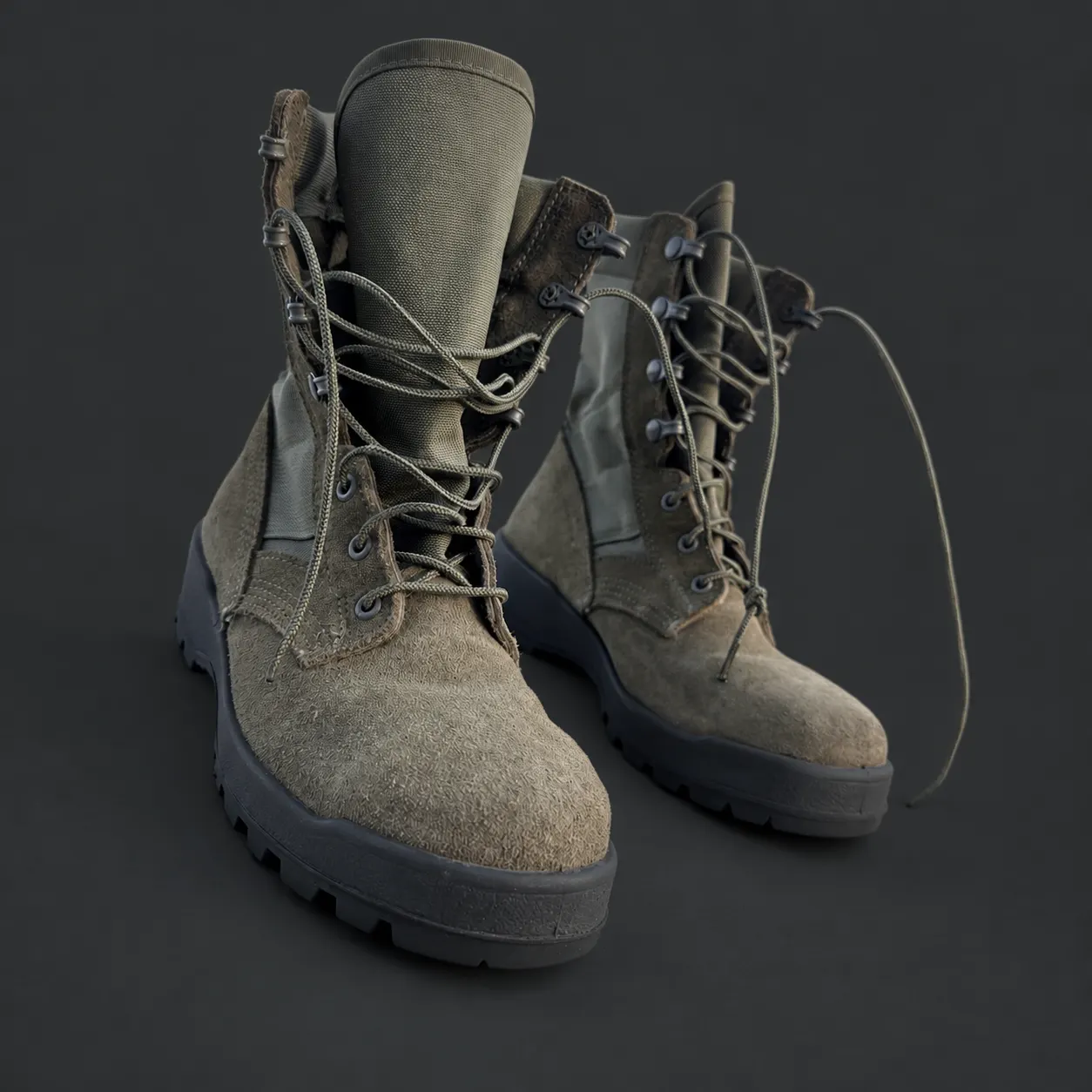 Belleville 8430 Steel-Toe Combat Boots · 6.5R — charcoal-background cover image