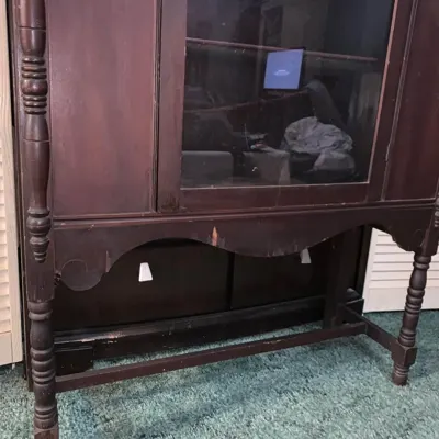 Beautiful Wooden Antique China Cabinet · $280 — view 9