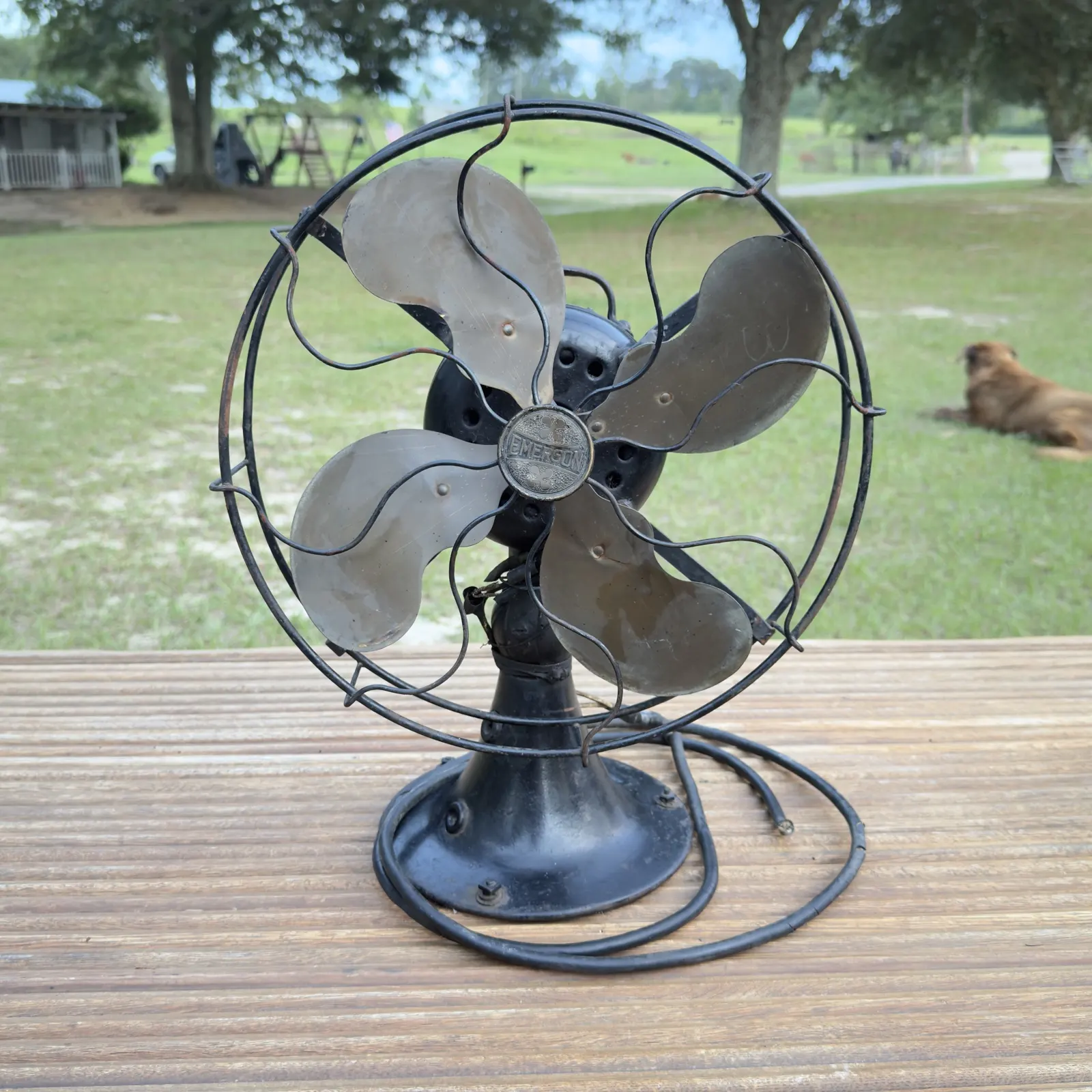 Vintage Emerson Five-Blade Desk Fan - Untested — Curios — Lott's & Found
