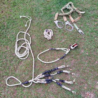 Campbell Pulley and Tree-Climber Rigging Lot