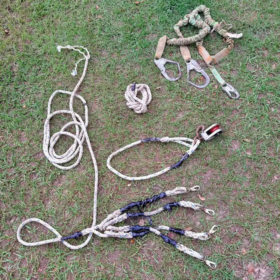 Campbell Pulley and Tree-Climber Rigging Lot