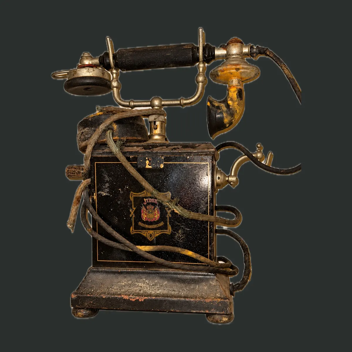Antique Danish JYDSK Hand-Crank Telephone c.1914-15 - Emil Møller