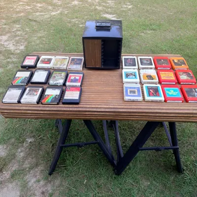 Vintage 8-Track Tape Collection with LEBO Rack · $120 — view 9