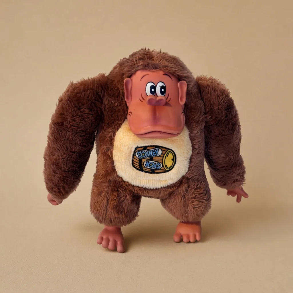 1982 Etone Donkey Kong 18-Inch Plush