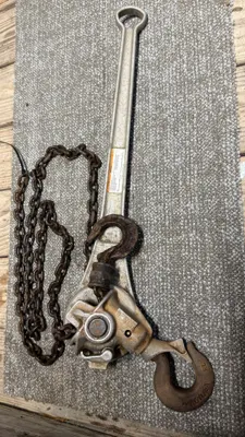 A.B. Chance aluminum 1-ton lever chain hoist view 2