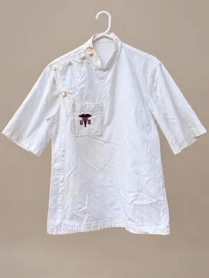 U.S. Caduceus Side-Closure Medical Smock