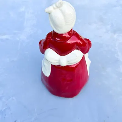 Vintage Red and White Figural Cookie Jar — view 3