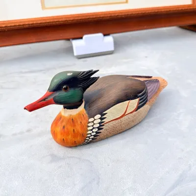 Facebook listing view 2 of Hand-Painted Wooden Duck Decoy