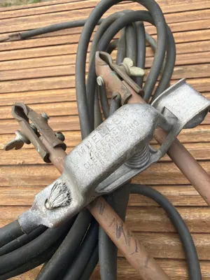 Lincoln Arc Torch with cables and Mueller ground clamp — view 2