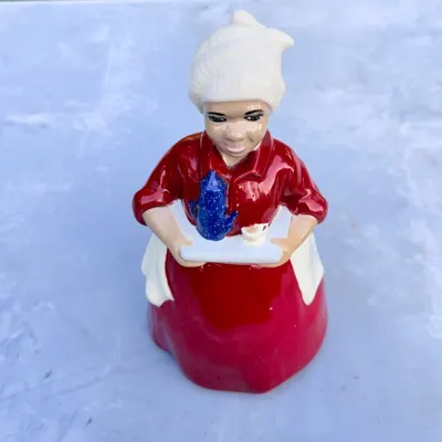 Vintage Red and White Figural Cookie Jar — view 4