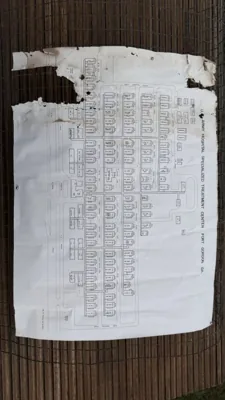 Vintage Fort Gordon U.S. Army Hospital Map