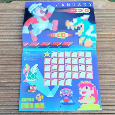 Vintage 1990 Nintendo Power Game Calendar · $44 — view 2