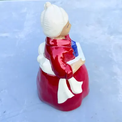 Vintage Red and White Figural Cookie Jar — view 2