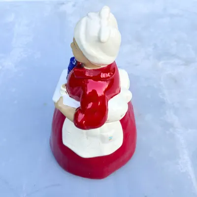 Vintage Red and White Figural Cookie Jar — view 1