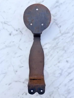 Vintage Coca-Cola cast-metal door push view 9