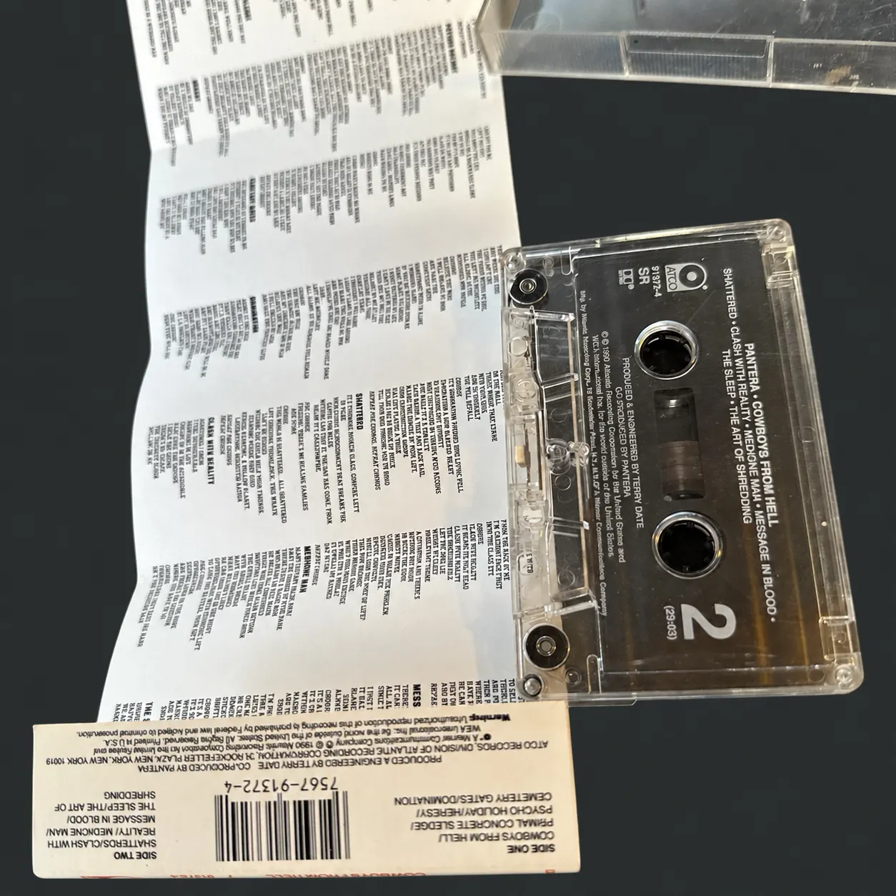 1990 Pantera “Cowboys From Hell” Promo Cassette