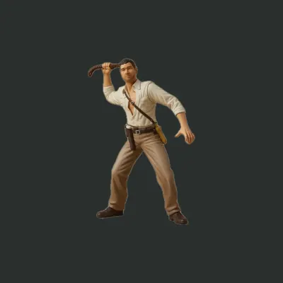 Disney Theme Park Indiana Jones 10-Inch Vinyl Figure