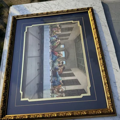 Large Framed Last Supper Print view 2