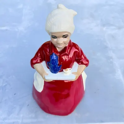 Vintage Red and White Figural Cookie Jar — view 7
