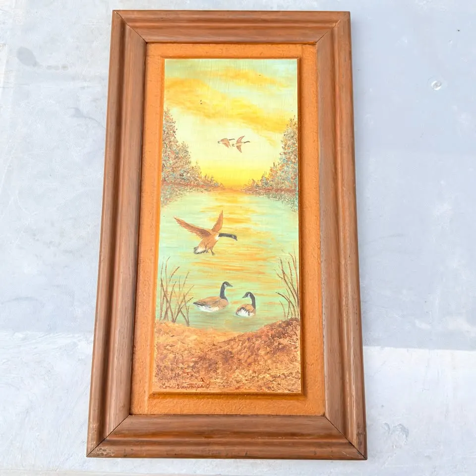 Facebook listing view 1 of the Canada geese oil painting