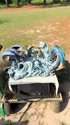 Triple Water Dragon Coffee Table