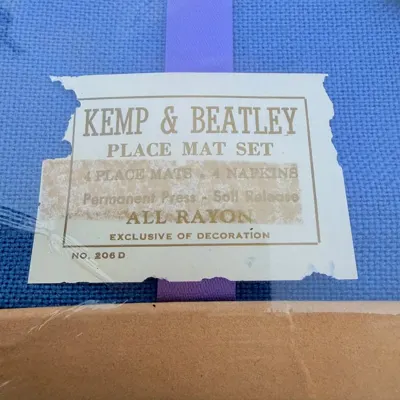 Facebook listing view 4 of Kemp & Beatley Boxed Place Mat Set