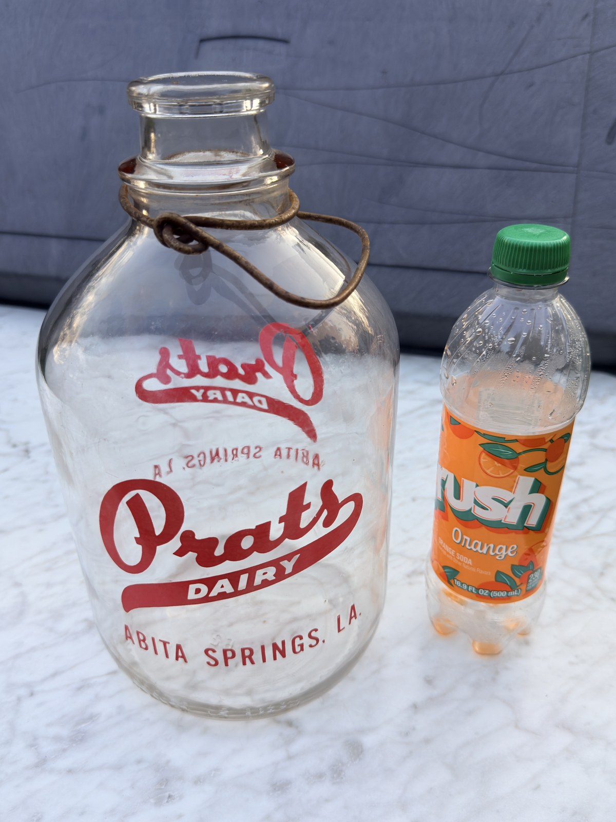 Prats Dairy Abita Springs gallon glass milk jug photo 8