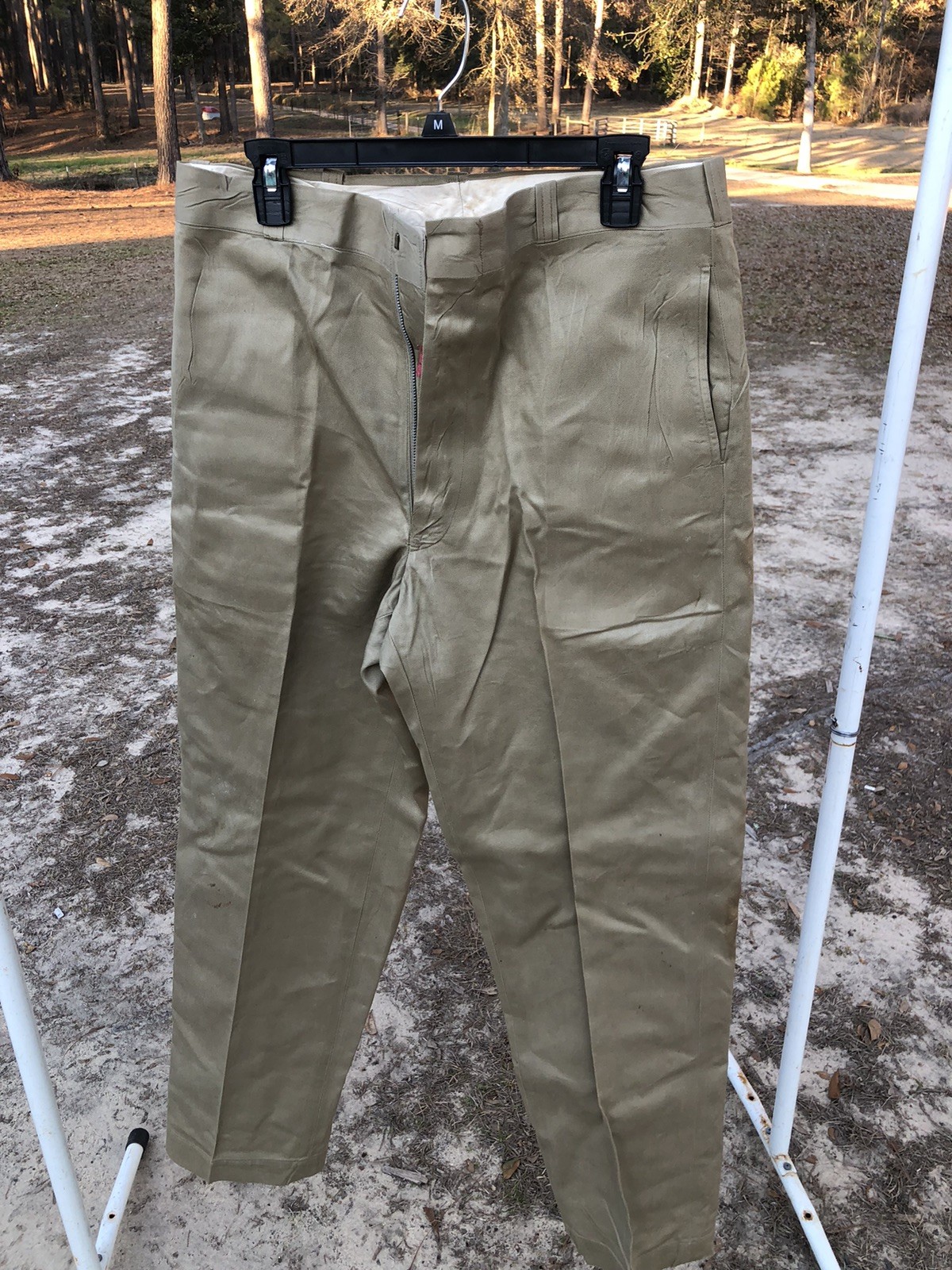 U.S. Army Khaki Chino Trousers, 1970s · 34×31 — photo 2