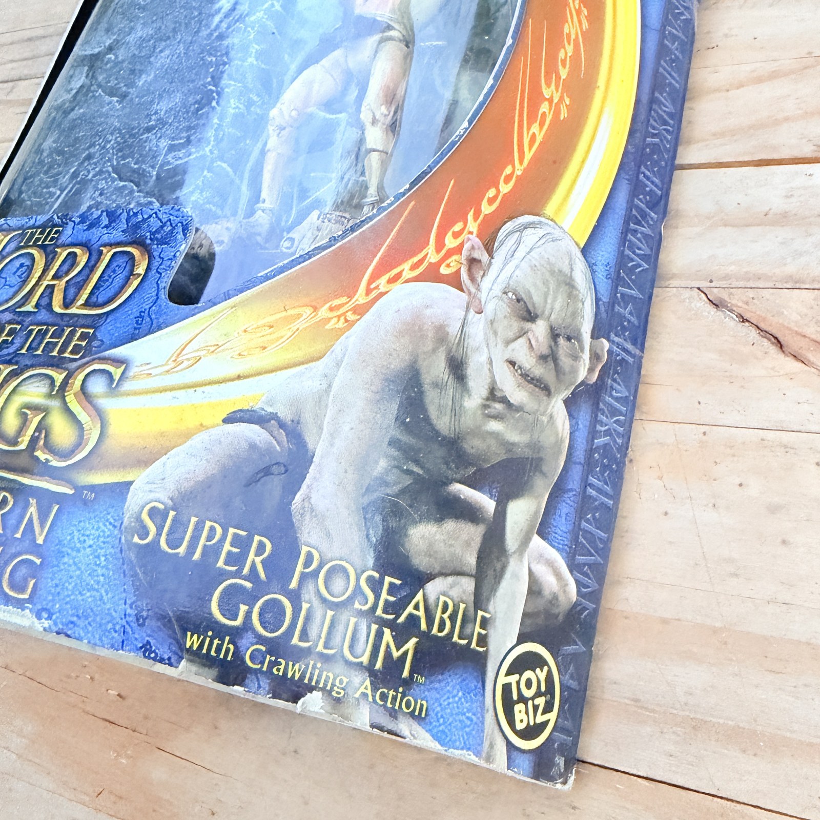 2003 Toy Biz LOTR Super Poseable Gollum package detail