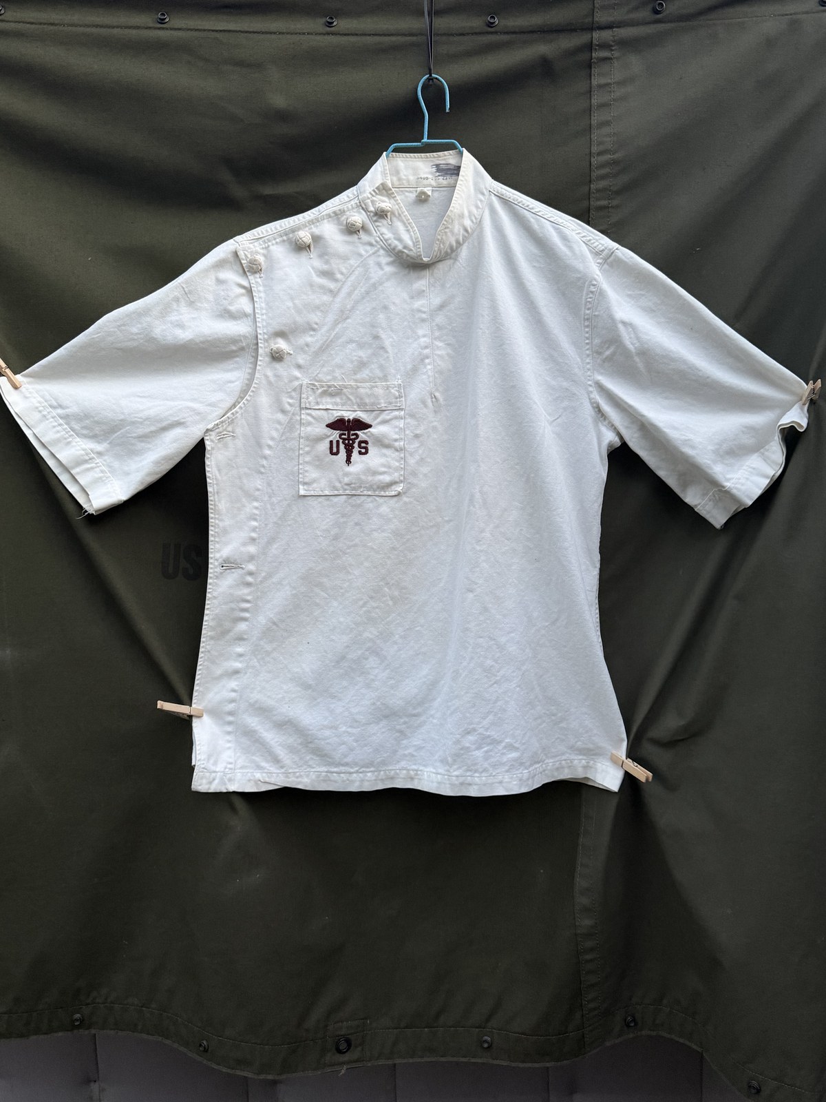 U.S. Caduceus Side-Closure Medical Smock photo 2