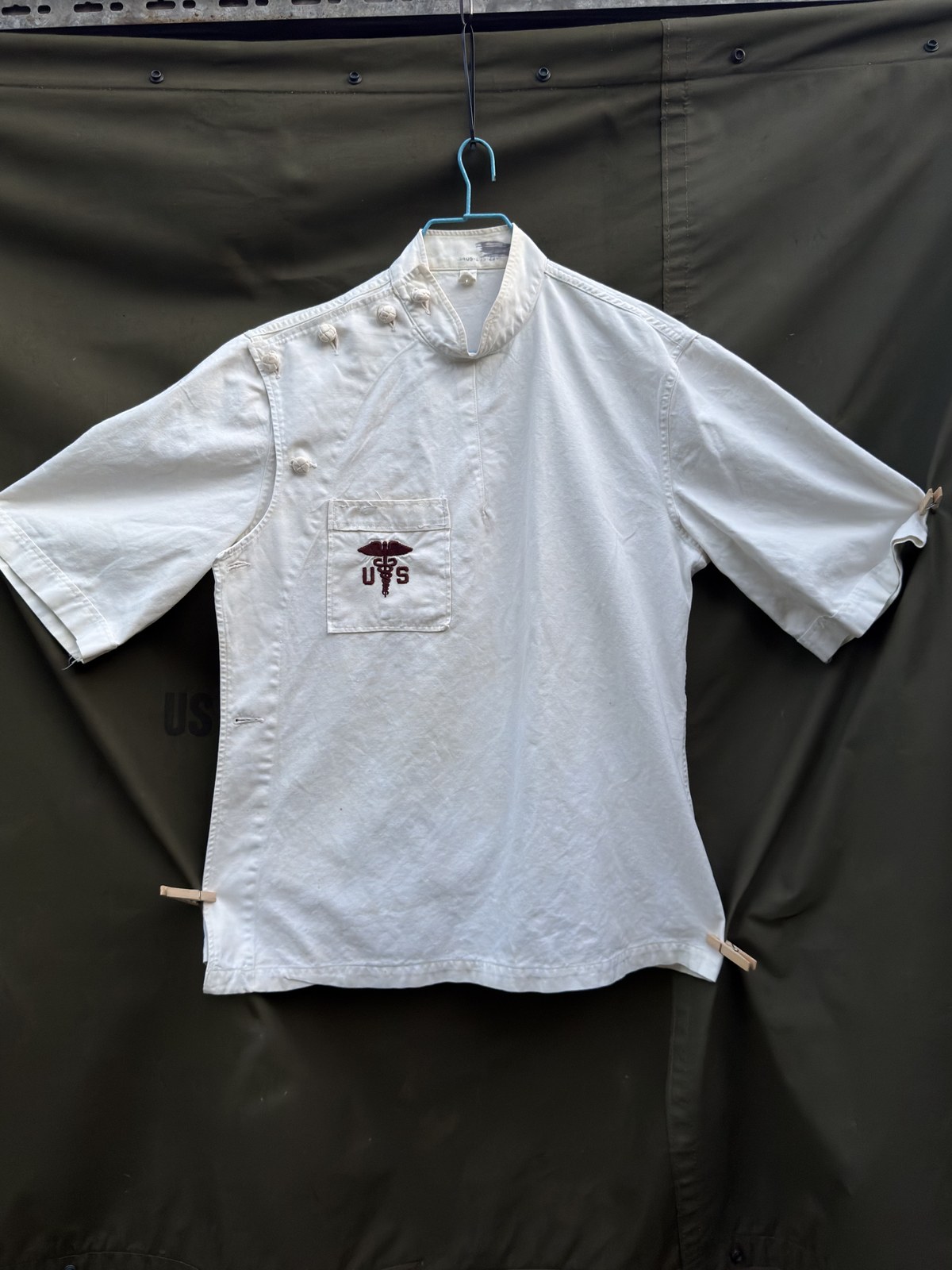 U.S. Caduceus Side-Closure Medical Smock photo 3