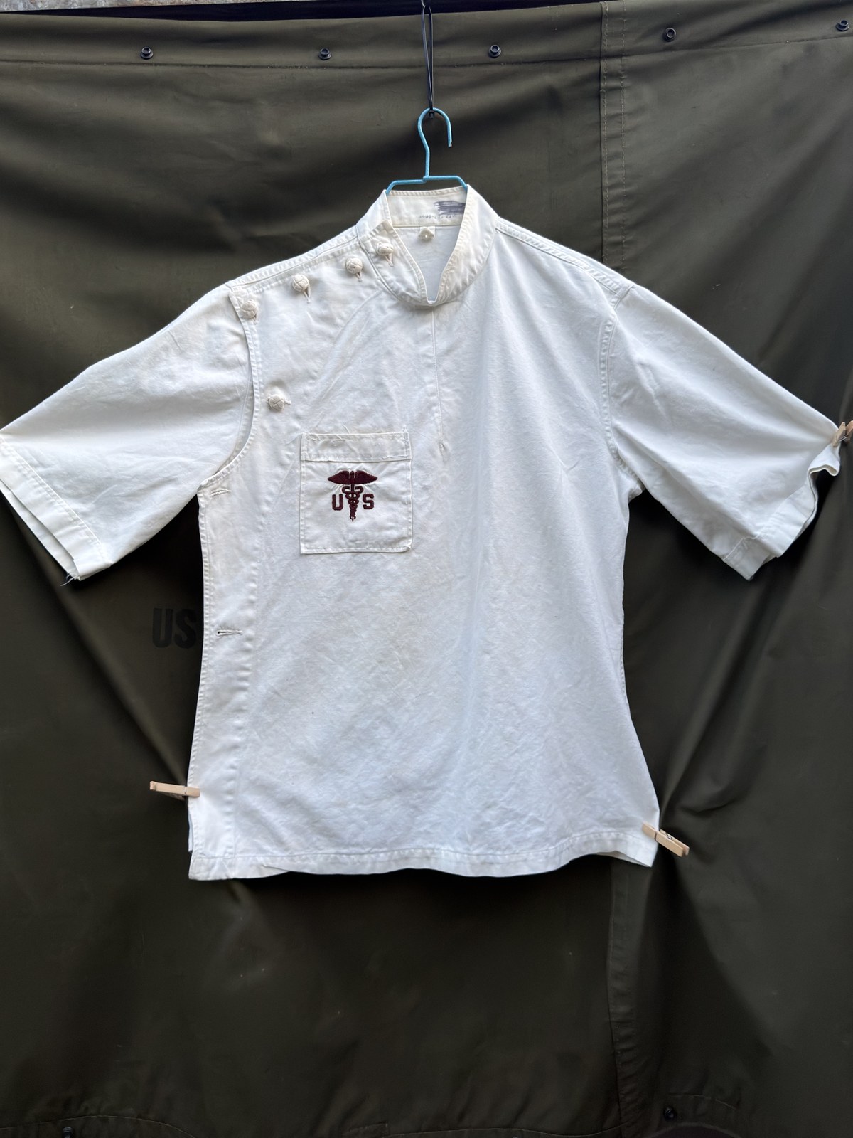 U.S. Caduceus Side-Closure Medical Smock photo 4