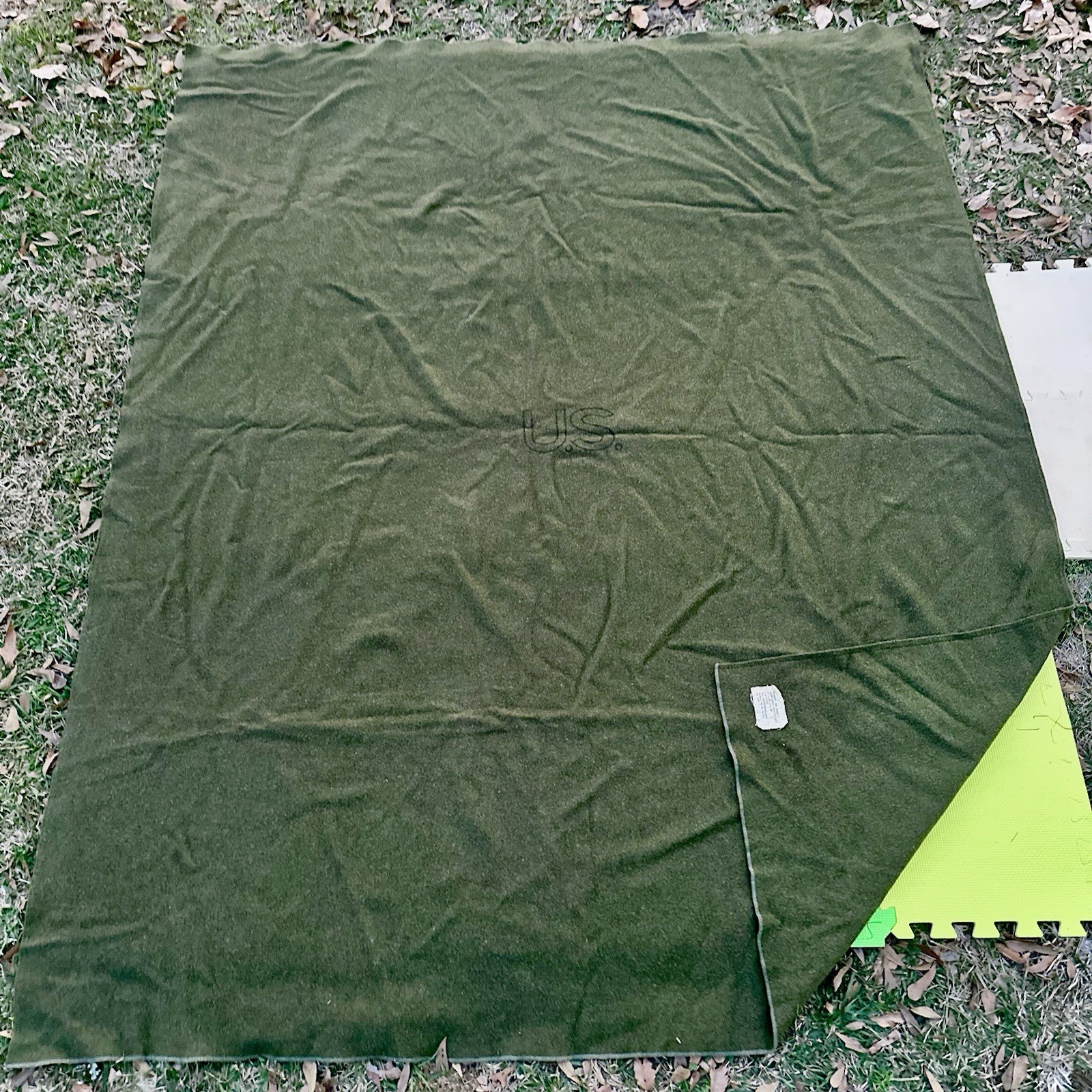 U.S. Military Wool Blanket (OG-118), 1966 — Military & Surplus — Lott's & Found