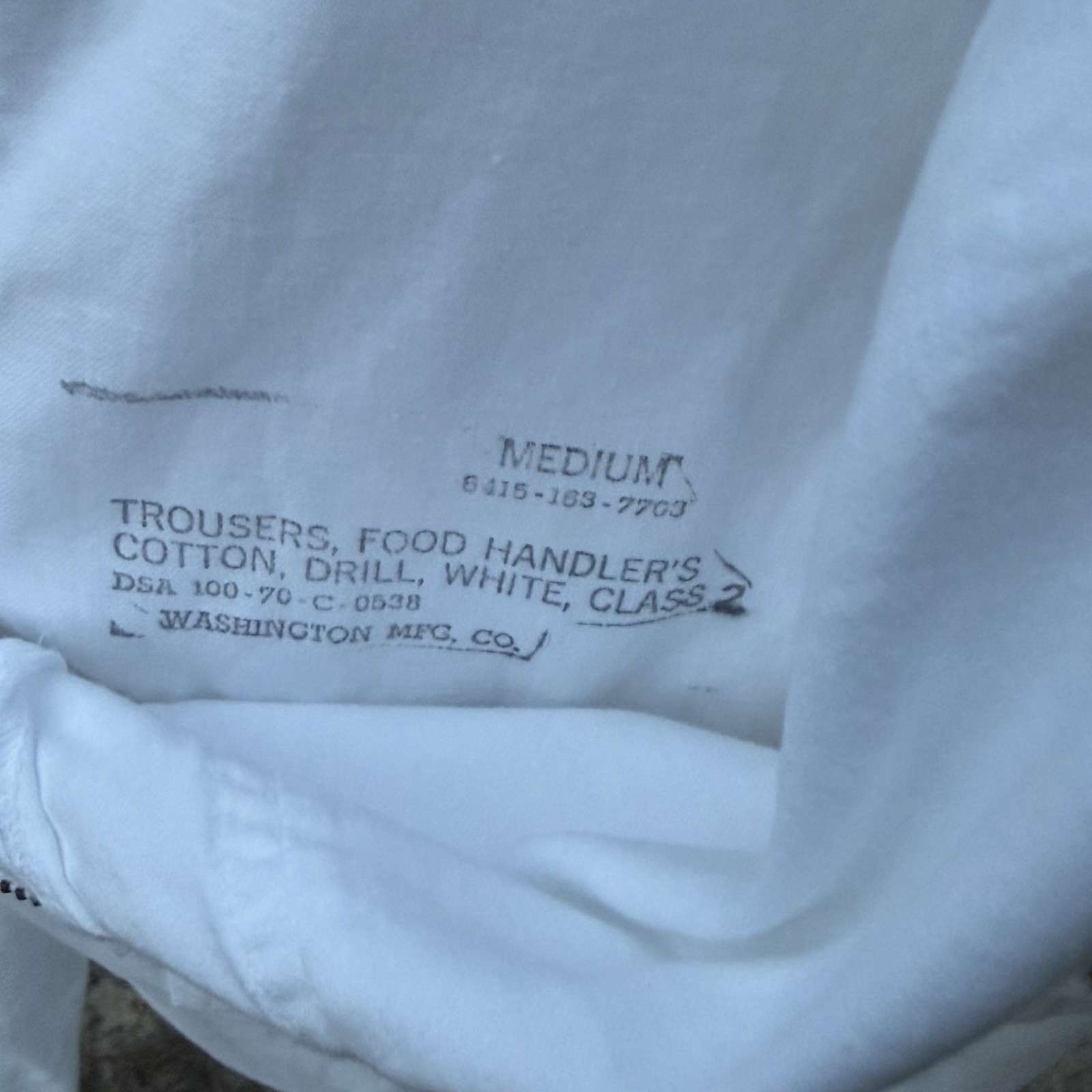 U.S. Military Baker/Cook Trousers, 1970 · Set of 3 — photo 3