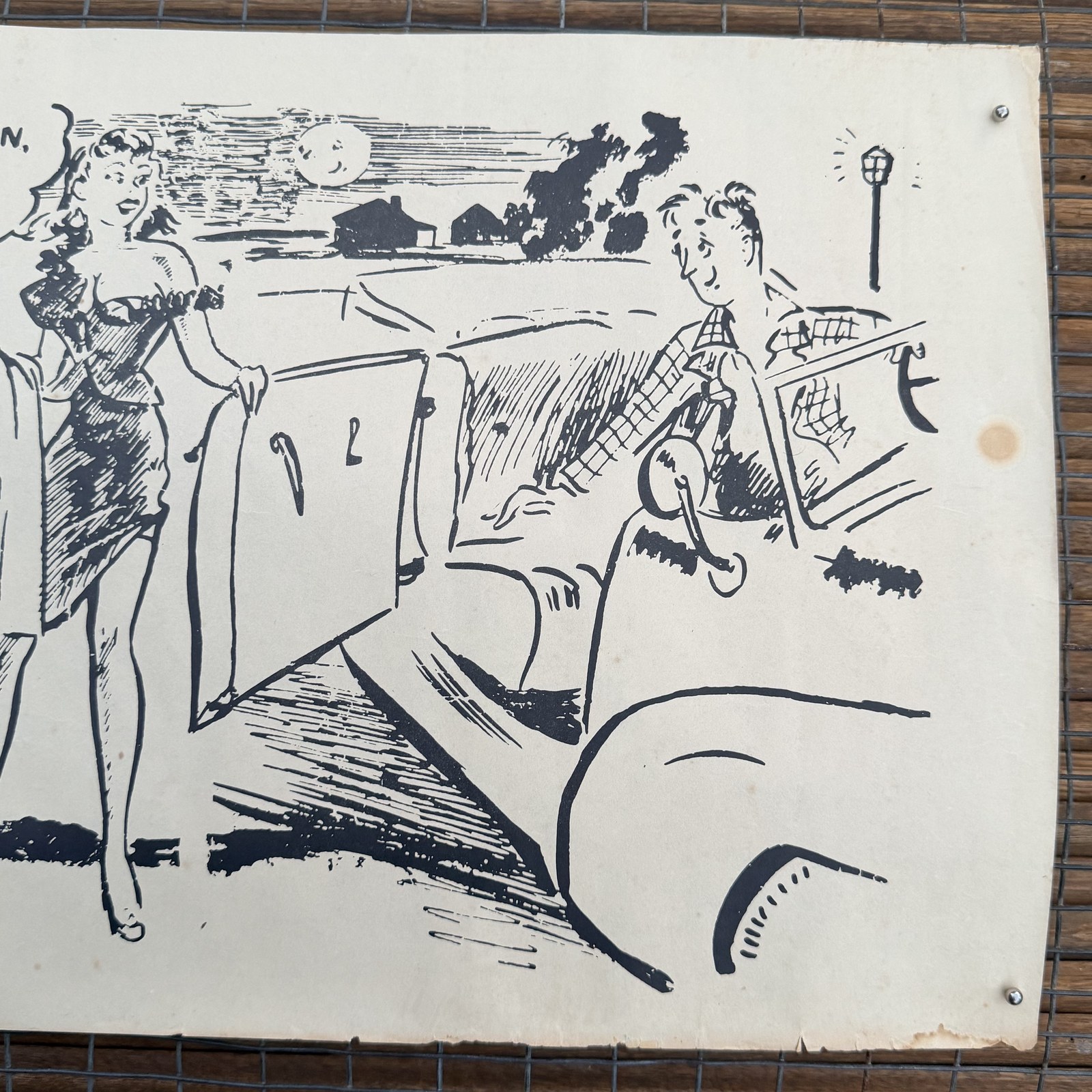 Vintage Bubba White Comedic Pin-Up Cartoon Sheets photo 5